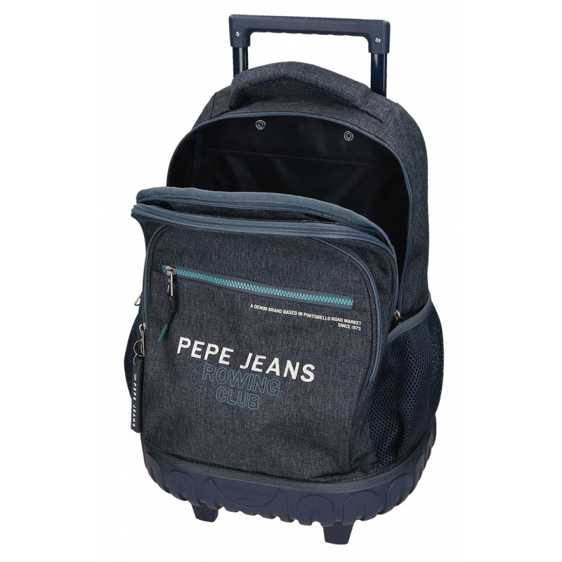 Školní batoh na kolečkách Pepe Jeans Edmon, 30L, 6912921 Školní batoh na kolečkách Pepe Jeans Edmon, 30L, 6912921