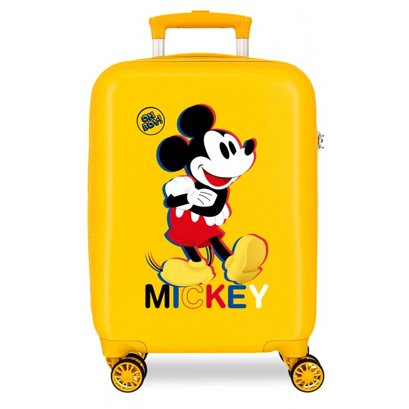 Luxusní dětský ABS cestovní kufr MICKEY MOUSE 3D Ochre, 50x33x20cm, 28L, 2921322 Luxusní dětský ABS cestovní kufr MICKEY MOUSE 3D Ochre, 50x33x20cm, 28L, 2921322