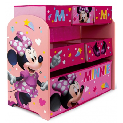 Drevený regál / organizér na hračky MINNIE MOUSE – organizér do detskej izby Drevený regál / organizér na hračky MINNIE MOUSE – organizér do detskej izby
