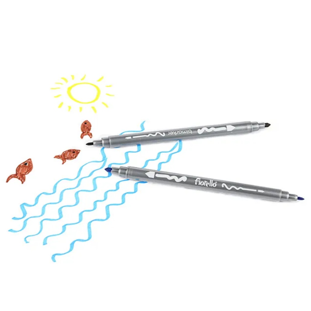 Oboustranné fixy Fiorello BIMARKER GR-F816 – 12 barev