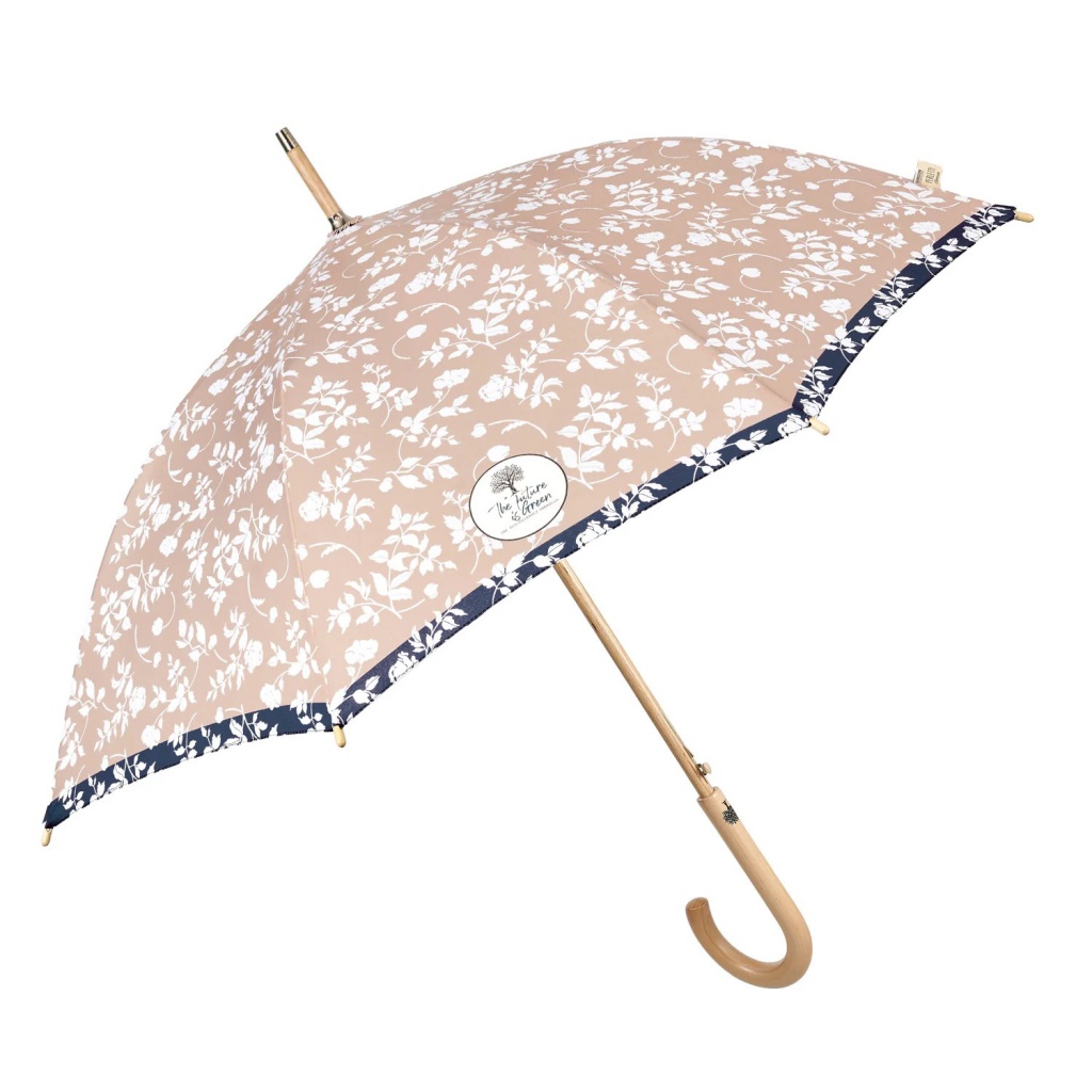 Elegantní dámský deštník Perletti Green "Fiore Bianco", 19161