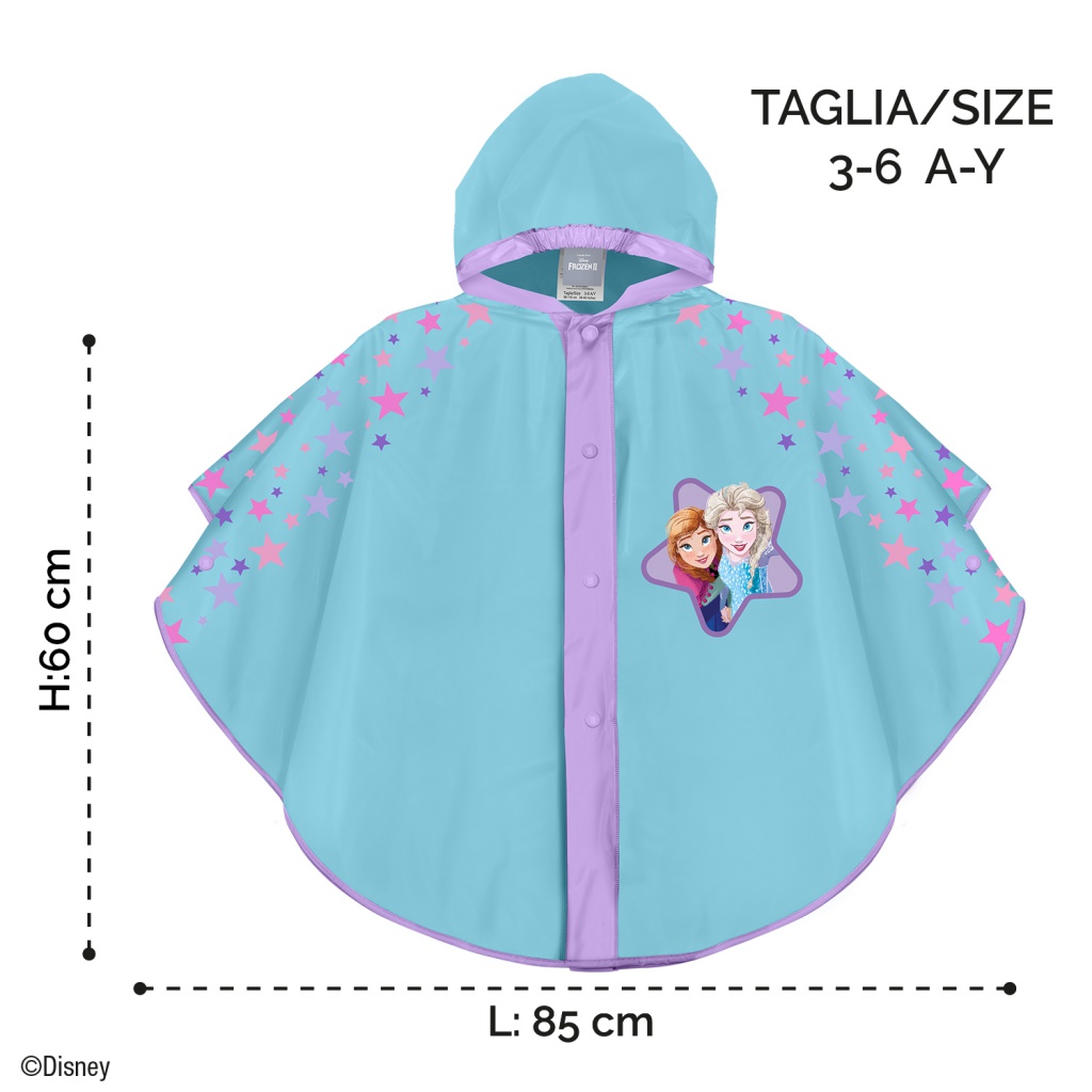 Dětská pláštěnka / pončo Perletti Kids, Disney Frozen, 3/6 let, 99171