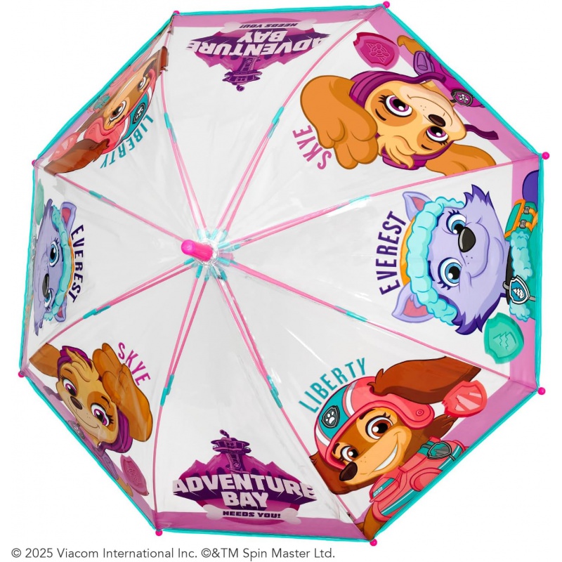 Detský dáždnik Perletti Kids, PAW PATROL Skye Transparent, 75157 Detský dáždnik Perletti Kids, PAW PATROL Skye Transparent, 75157
