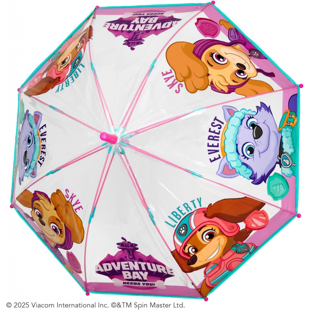 Detský dáždnik Perletti Kids, PAW PATROL Skye Transparent, 75157