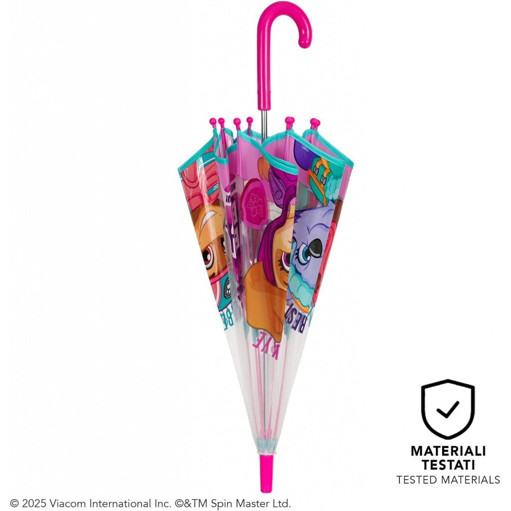 Dětský deštník Perletti Kids, PAW PATROL Skye Transparent, 75157