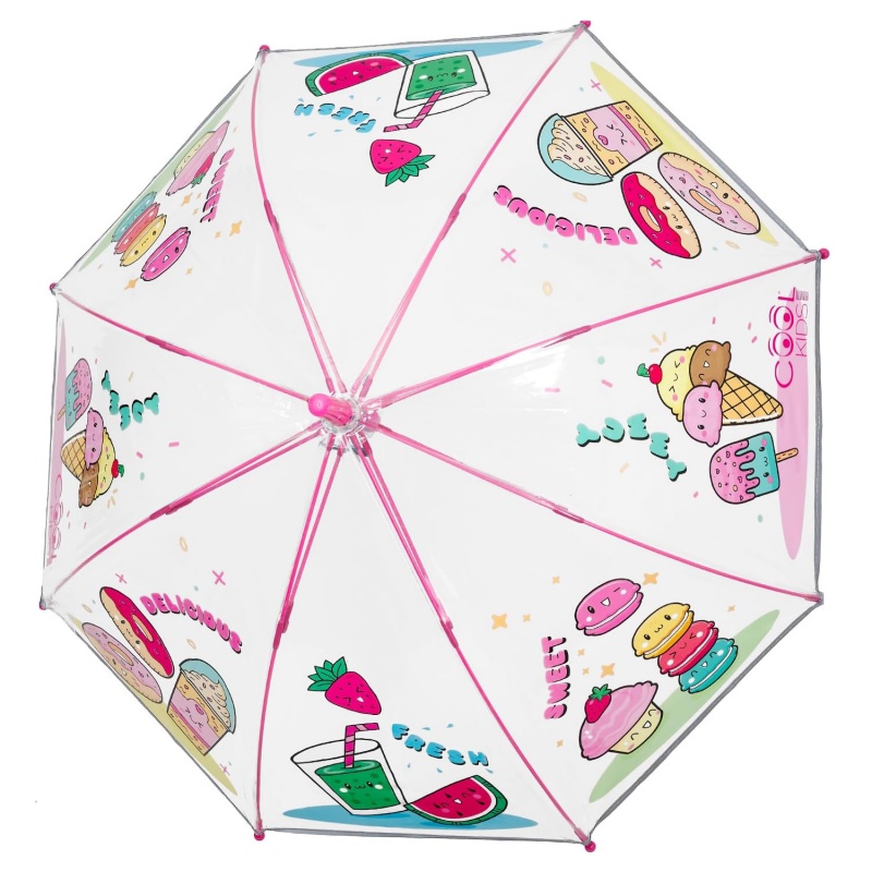 Dětský deštník Perletti „Gelati“ – reflexní, průhledný, 67 cm Dětský deštník Perletti „Gelati“ – reflexní, průhledný, 67 cm