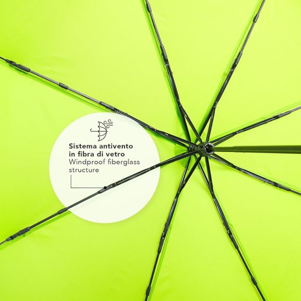 Dětský reflexní deštník Perletti Cool Kids "Back To Cool", zelený, 15657