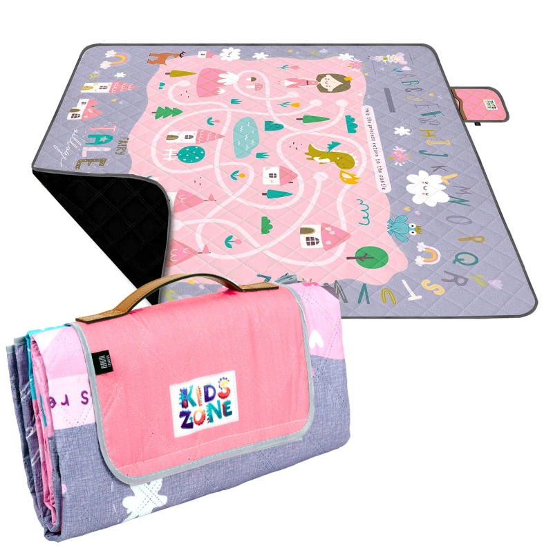 Detská pikniková deka Perletti – Hrad princeznej, 150x150 cm Detská pikniková deka Perletti – Hrad princeznej, 150x150 cm
