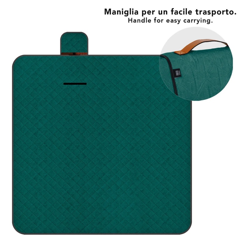 Perletti Travel Listy 200×200 cm – veľká vodoodpudivá pikniková deka Perletti Travel Listy 200×200 cm – veľká vodoodpudivá pikniková deka