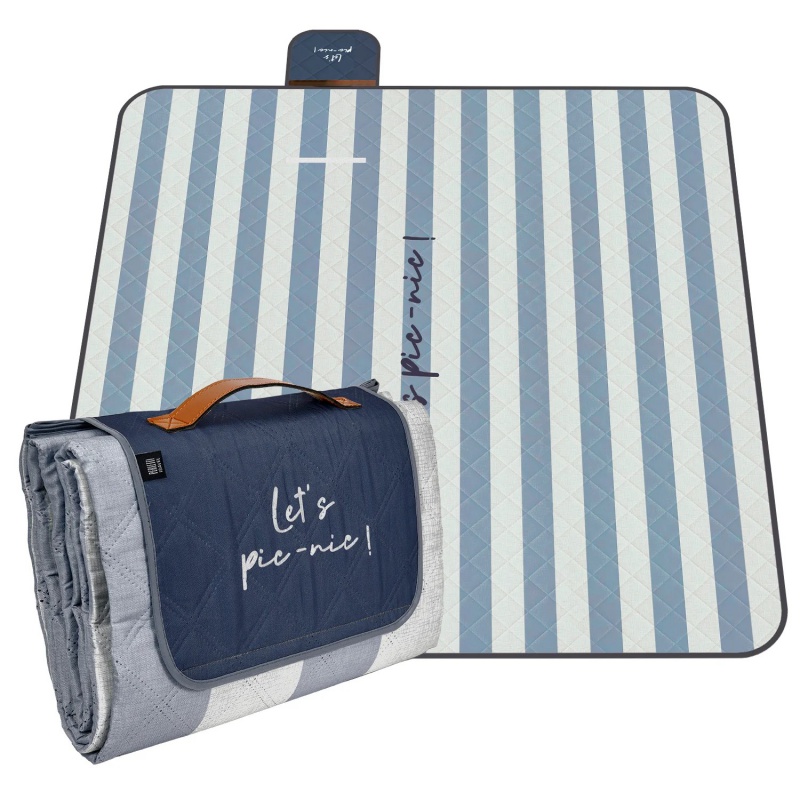 Perletti Travel Pruhy 200×200 cm – veľká vodoodpudivá pikniková deka Perletti Travel Pruhy 200×200 cm – veľká vodoodpudivá pikniková deka