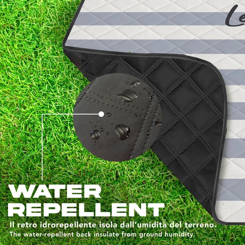 Perletti Travel Pruhy 200×200 cm – veľká vodoodpudivá pikniková deka Perletti Travel Pruhy 200×200 cm – veľká vodoodpudivá pikniková deka