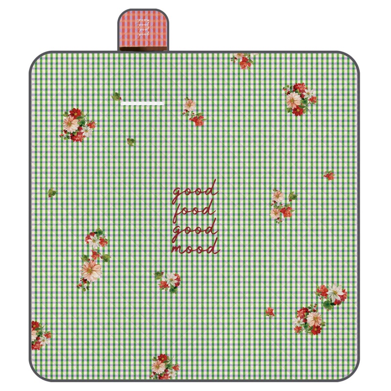 Perletti Travel Vichy Floreale 200×200 cm – skladná vodoodpudivá deka Perletti Travel Vichy Floreale 200×200 cm – skladná vodoodpudivá deka