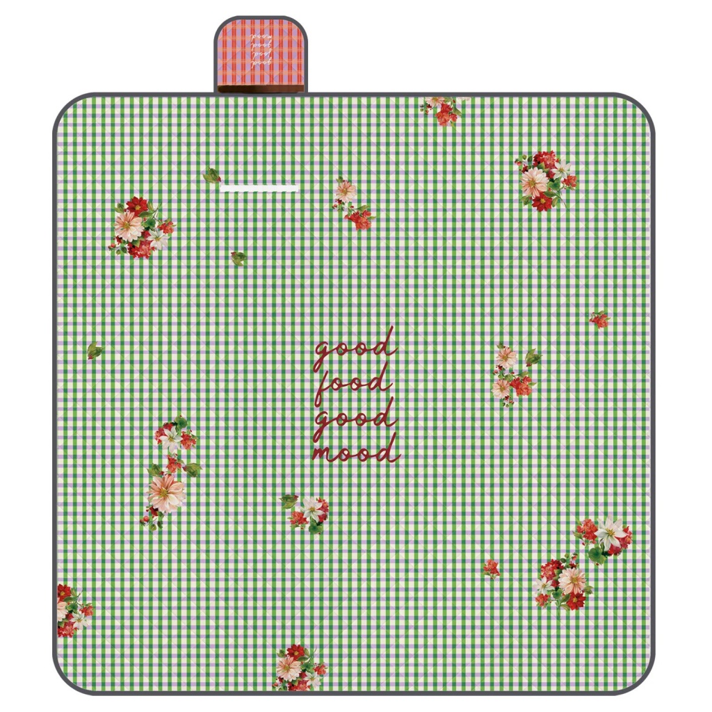 Perletti Travel – Vichy Floreale je extra velká deka ideální pro rodinné pikniky a venkovní aktivity až pro čtyři osoby. Vrchní