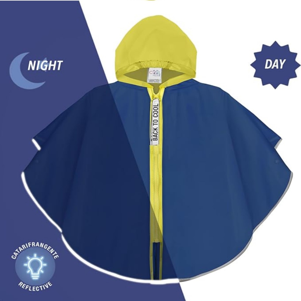 Dětská pláštěnka / pončo Perletti Cool Kids "Back to Cool", 3/6 let, 15665
