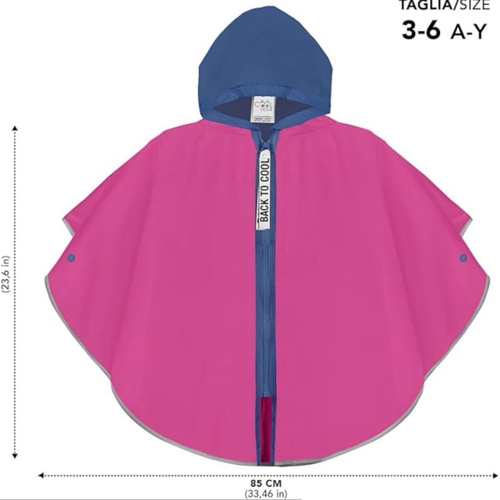Perletti Cool Kids Back to Cool 3–6 r. – dievčenské pončo