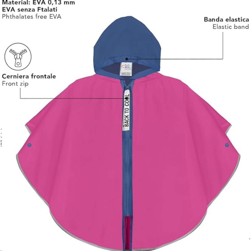 Perletti Cool Kids Back to Cool 3–6 r. – dievčenské pončo
