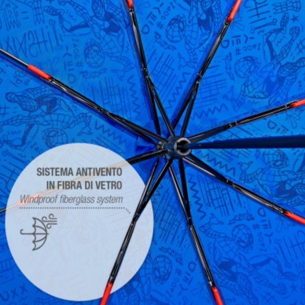 Stylový a nepřehlédnutelný deštník pro všechny fanoušky Spider-Mana! Tento deštník není jen módním doplňkem, ale také spolehl