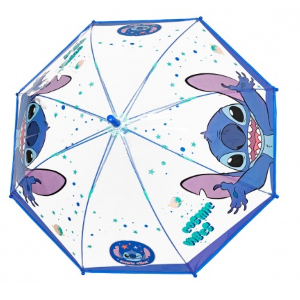 Perletti Kids Lilo & Stitch 70 cm – transparentní dětský deštník