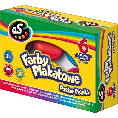 Temperové farby AS pre školy 6x20ml | Základné odtiene