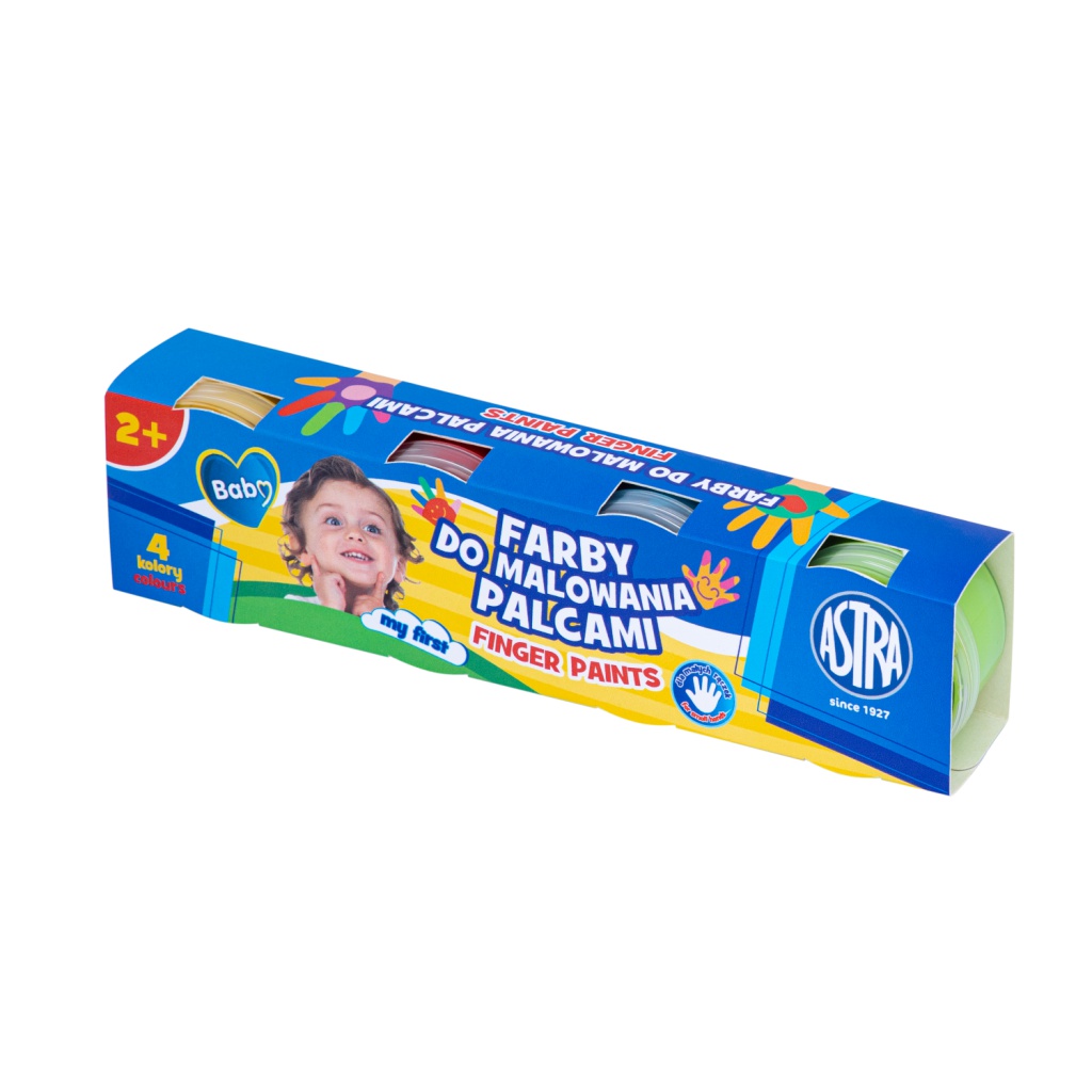Prstové farby Astra pre deti 4x50ml | ZdenkaTri.sk