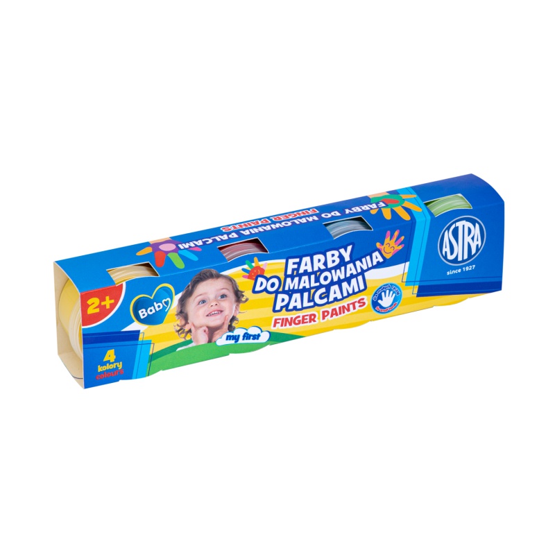 Prstové farby Astra 4×50 ml – krémové, zmyvateľné, pre deti od 2 rokov Prstové farby Astra 4×50 ml – krémové, zmyvateľné, pre deti od 2 rokov