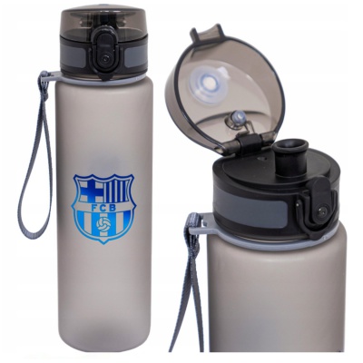 Štýlová a praktická fľaša FC BARCELONA s objemom 600 ml. Bez BPA, s profilovaným náustkom, matným Soft Touch povrchom a praktick