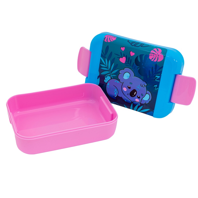 Praktický box na desiatu AQUA PURE SWEET KOALA s roztomilým motívom koaly. Vyrobený z bezpečného plastu bez BPA s objemom 450 ml Praktický box na desiatu AQUA PURE SWEET KOALA s roztomilým motívom koaly. Vyrobený z bezpečného plastu bez BPA s objemom 450 ml
