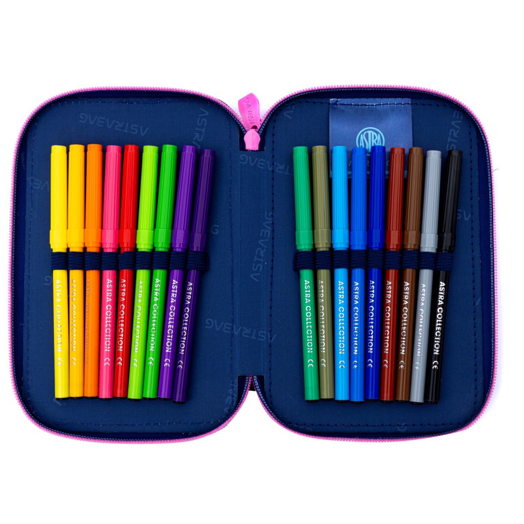 Třípatrový penál AstraBAG s kompletní náplní kvalitních psacích potřeb je perfektním řešením pro školáky. S tímto p