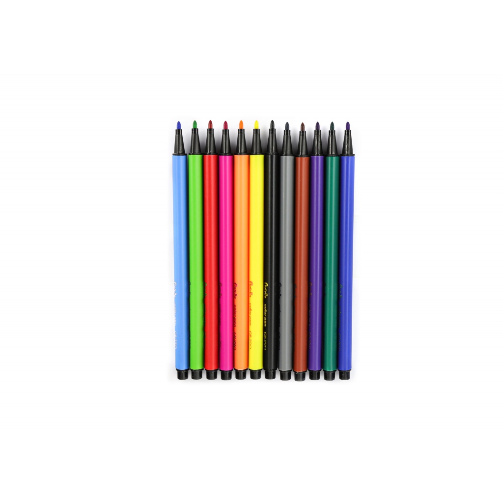 Fiorello GR-290 – Trojhranné popisovače 12 farieb | Pre deti aj školu