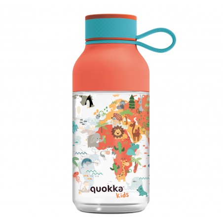 Quokka Kids Ice, Plastová láhev s poutkem Map Of Life, 430ml, 40160