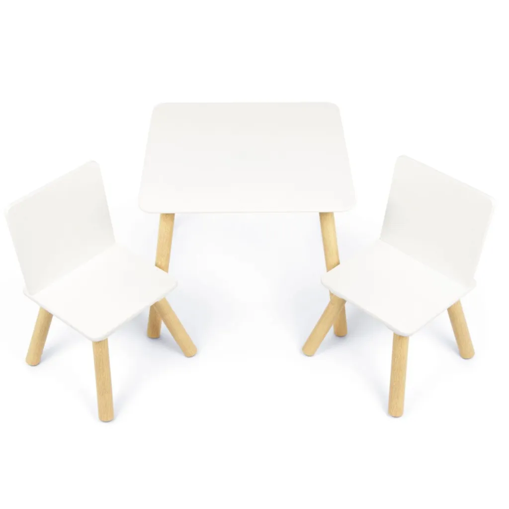 Detský drevený stolík + 2 stoličky Arditex Kids – praktický nábytok do detskej izby