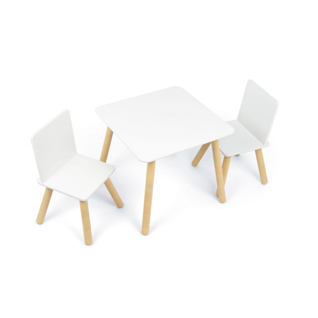 Detský drevený stolík + 2 stoličky Arditex Kids – praktický nábytok do detskej izby