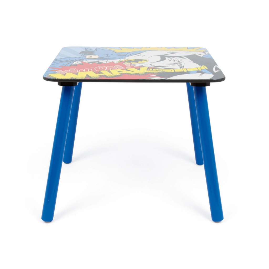 Dětský dřevěný stolek + 2 židle Batman, BT16703