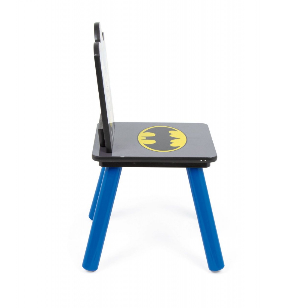 Dětský dřevěný stolek + 2 židle Batman, BT16703