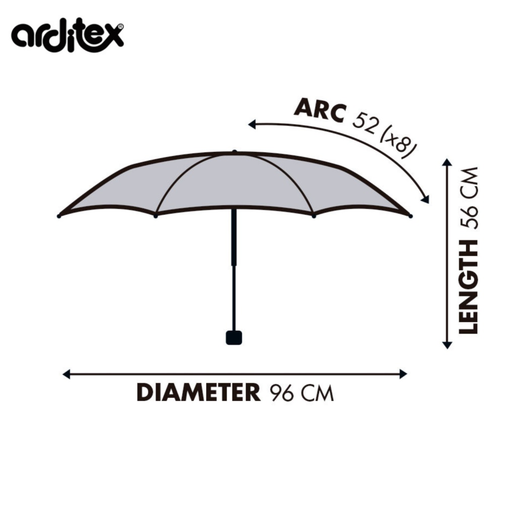 Skládací deštník FC Barcelona, oficiální design. Průměr 96 cm, manuální otevírání, odolný vůči větru.
