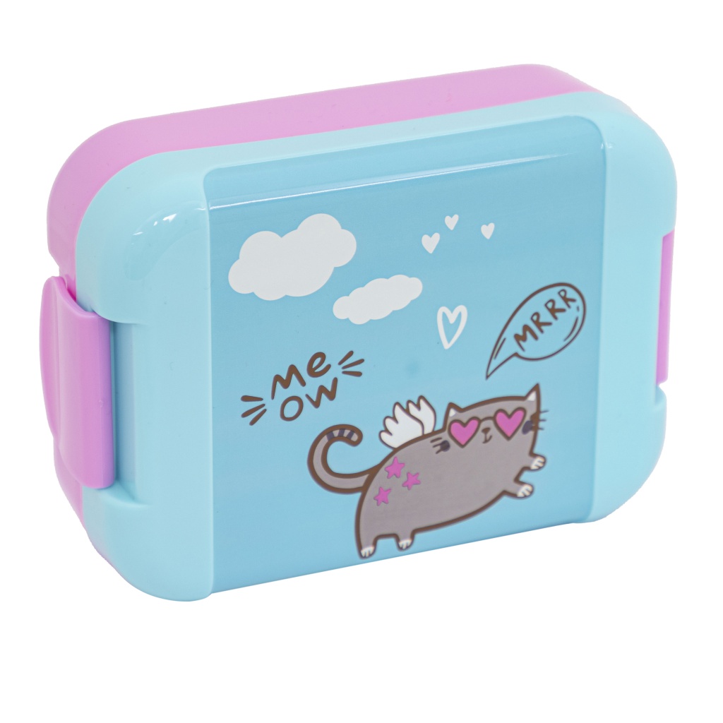 Plastový box na desiatu AquaPure MEOW, 450 ml – bezpečný box bez BPA pre deti