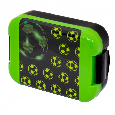 Plastový box na desiatu AquaPure NEO FOOTBALL, 450 ml – bezpečný box bez BPA pre deti