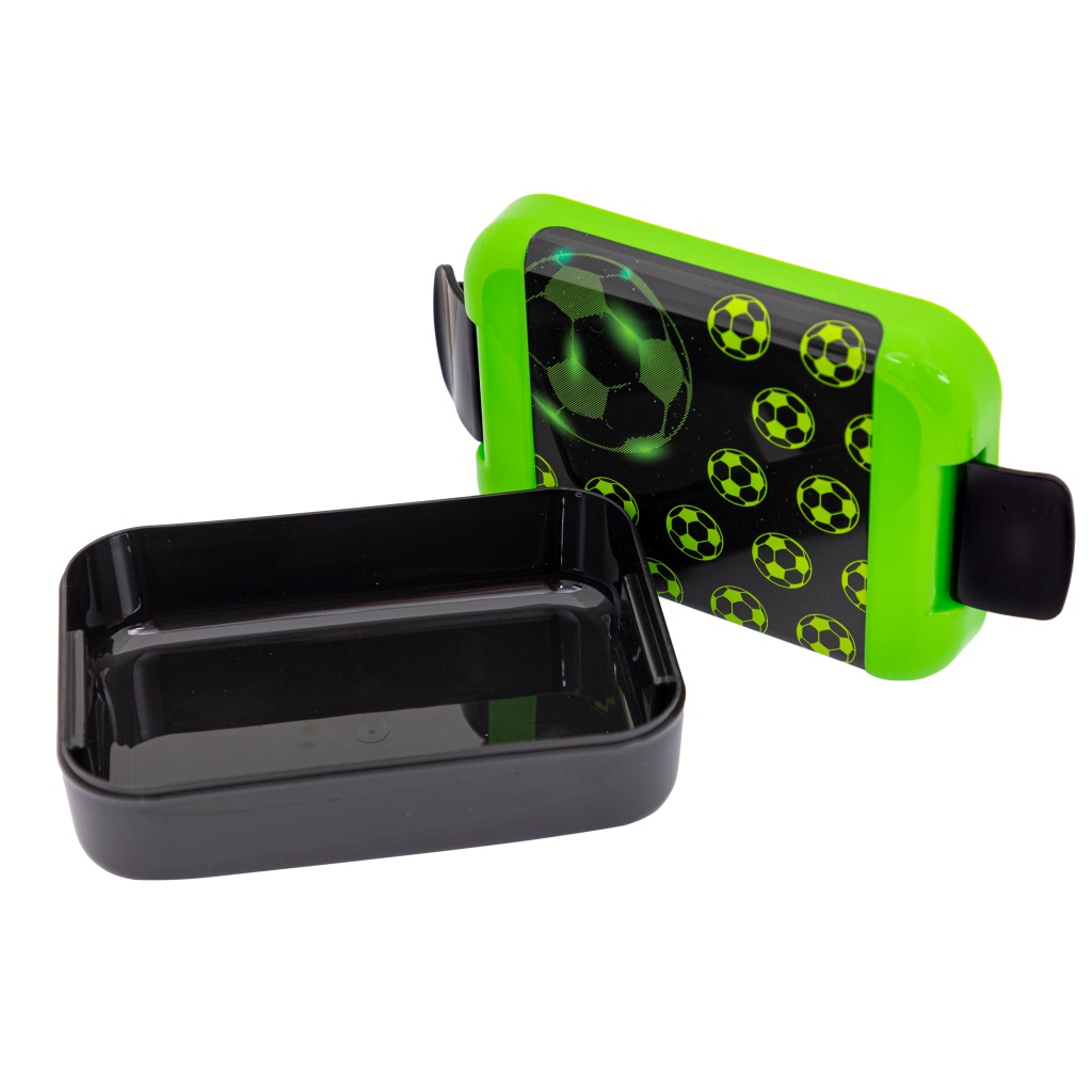 Plastový box na desiatu AquaPure NEO FOOTBALL, 450 ml – bezpečný box bez BPA pre deti