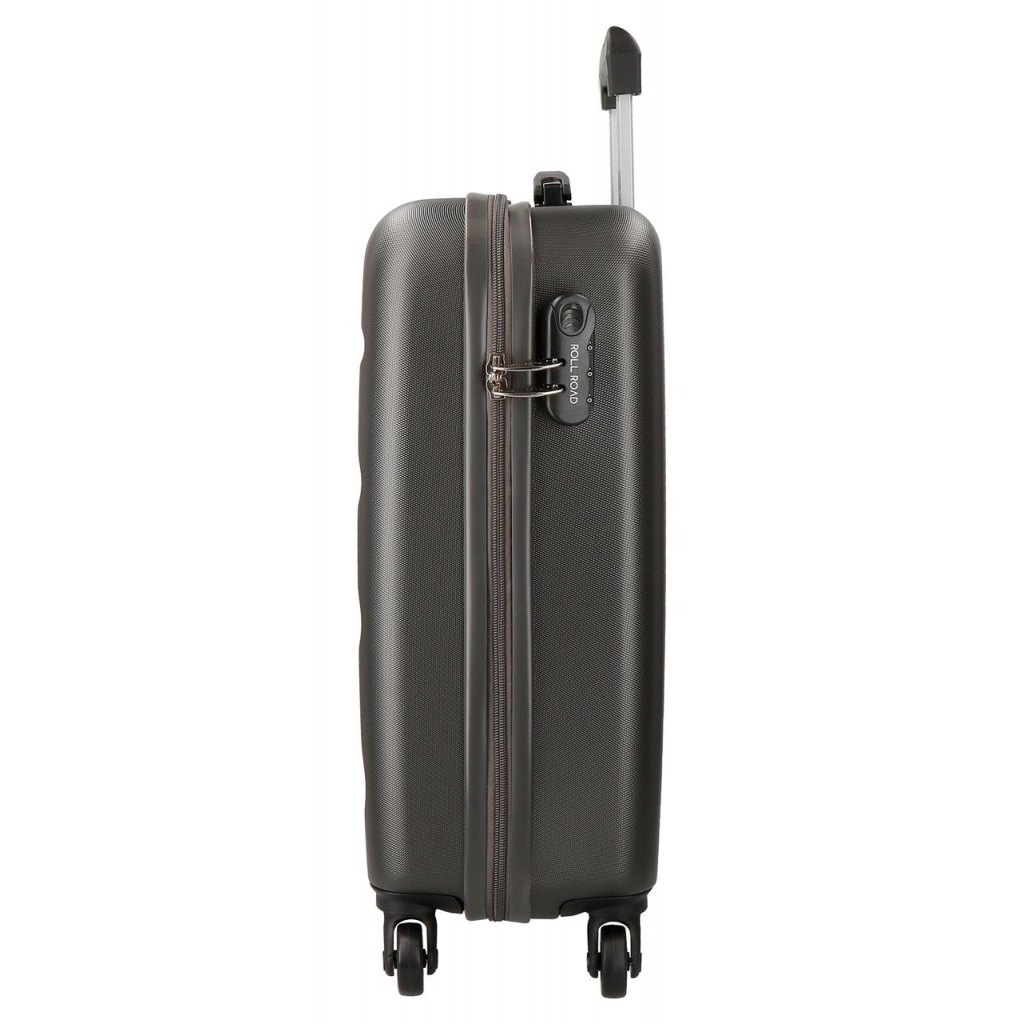 Sada ABS cestovních kufrů ROLL ROAD Flex Antracita – 3 velikosti s otočnými kolečky, 5849461