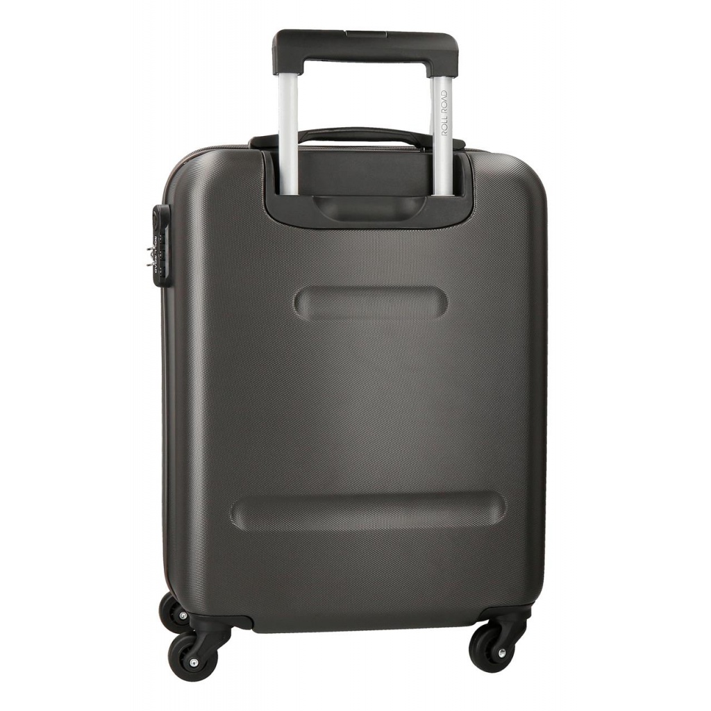 Sada ABS cestovných kufrov ROLL ROAD Flex Antracita – 3 veľkosti s otočnými kolieskami, 5849461