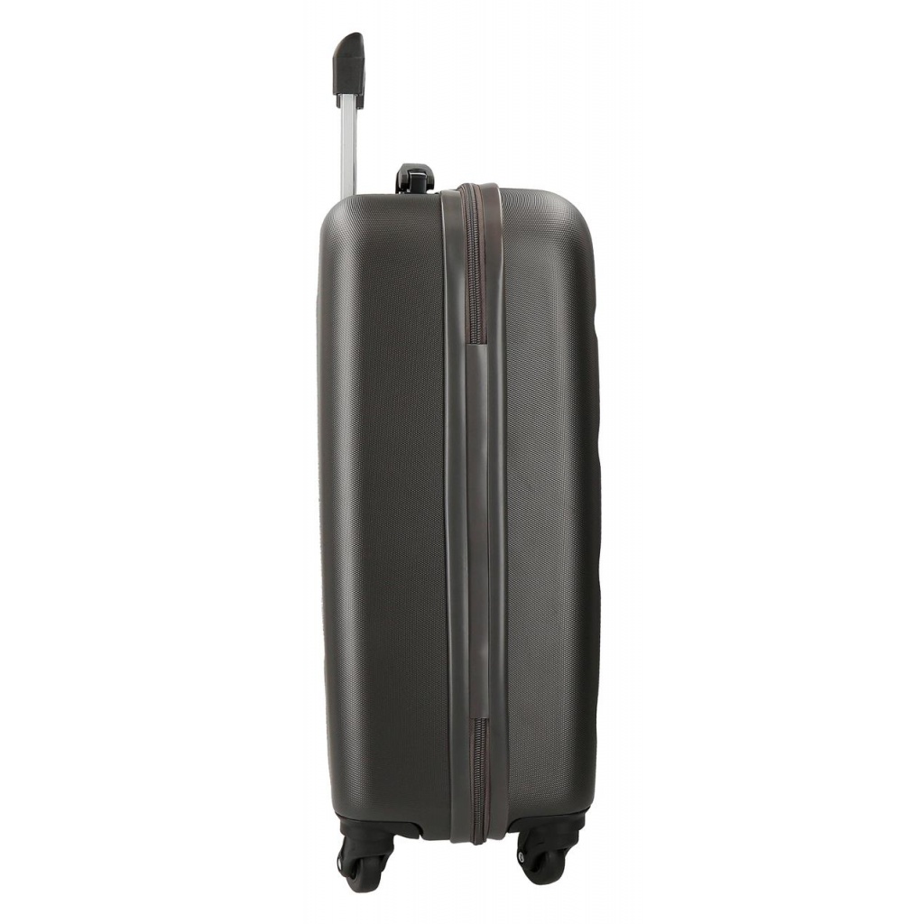 Sada ABS cestovních kufrů ROLL ROAD Flex Antracita – 3 velikosti s otočnými kolečky, 5849461