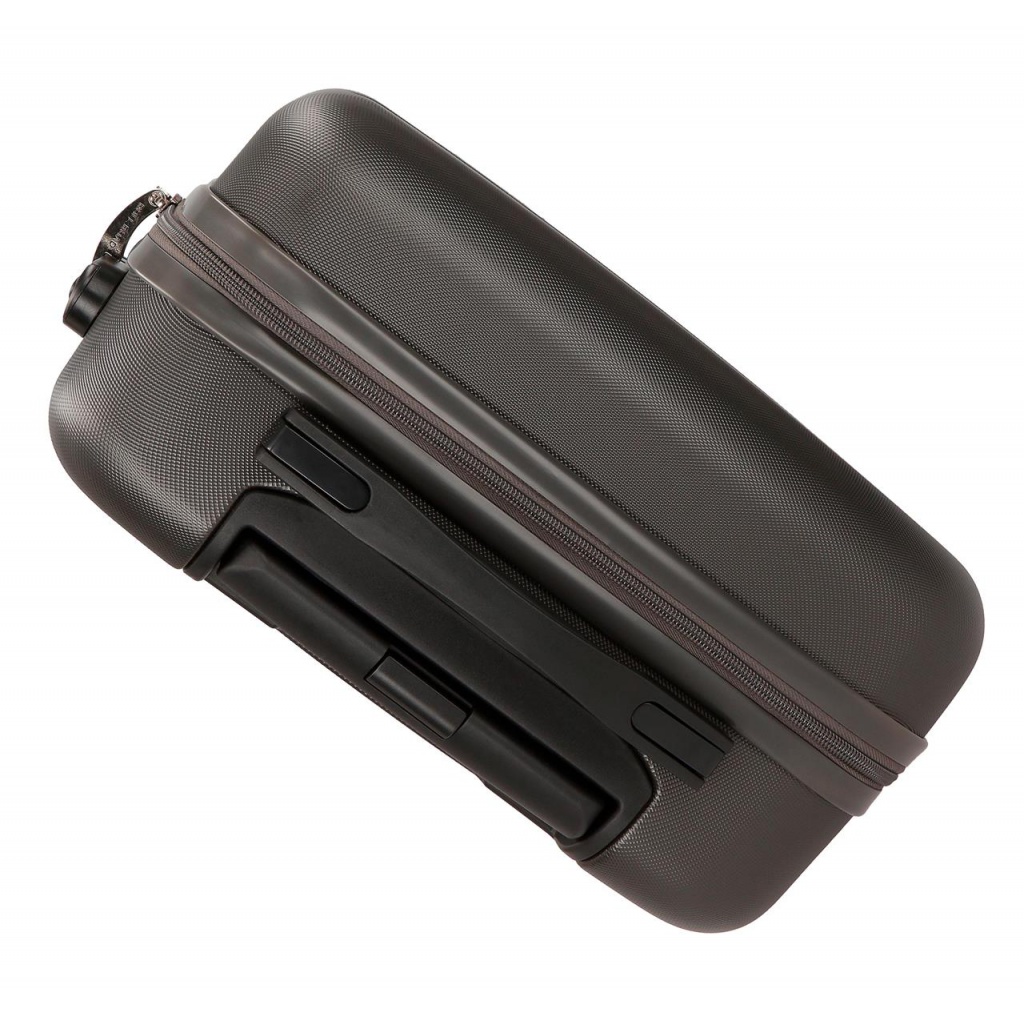 Sada ABS cestovních kufrů ROLL ROAD Flex Antracita – 3 velikosti s otočnými kolečky, 5849461