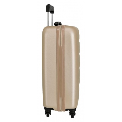 Sada ABS cestovních kufrů ROLL ROAD Flex Champagne – 3 velikosti s otočnými kolečky, 5849465 Sada ABS cestovních kufrů ROLL ROAD Flex Champagne – 3 velikosti s otočnými kolečky, 5849465