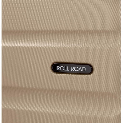 Sada ABS cestovních kufrů ROLL ROAD Flex Champagne – 3 velikosti s otočnými kolečky, 5849465 Sada ABS cestovních kufrů ROLL ROAD Flex Champagne – 3 velikosti s otočnými kolečky, 5849465