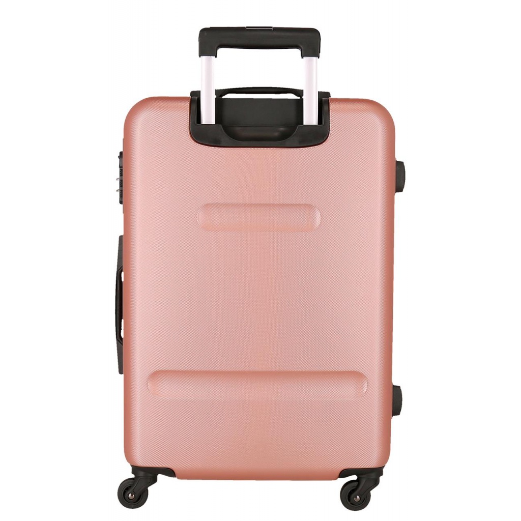 ROLL ROAD Flex Nude, ABS Cestovní kufr 65x46x23cm, 56L – střední kufr s otočnými kolečky a číselným zámkem