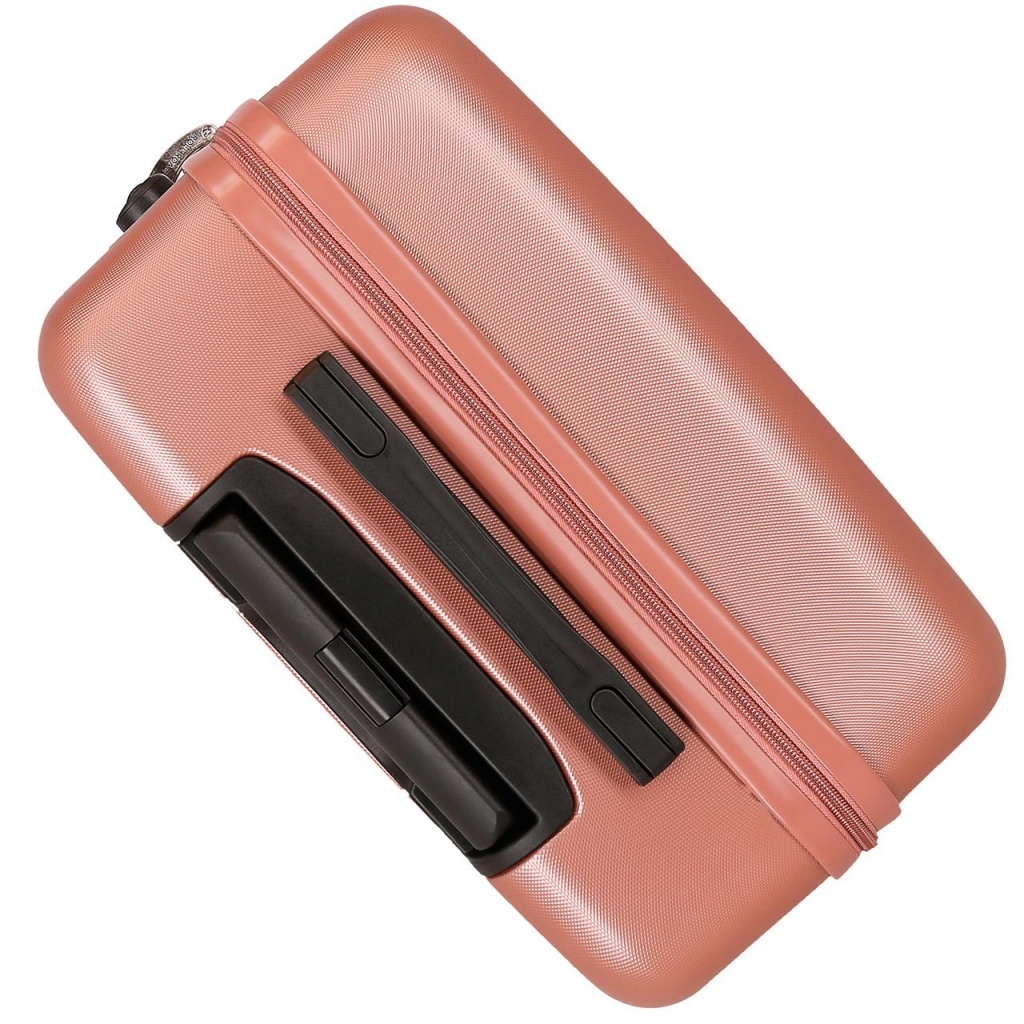 ROLL ROAD Flex Nude, ABS Cestovný kufor 65x46x23cm, 56L – stredný kufor s otočnými kolieskami a číselným zámkom