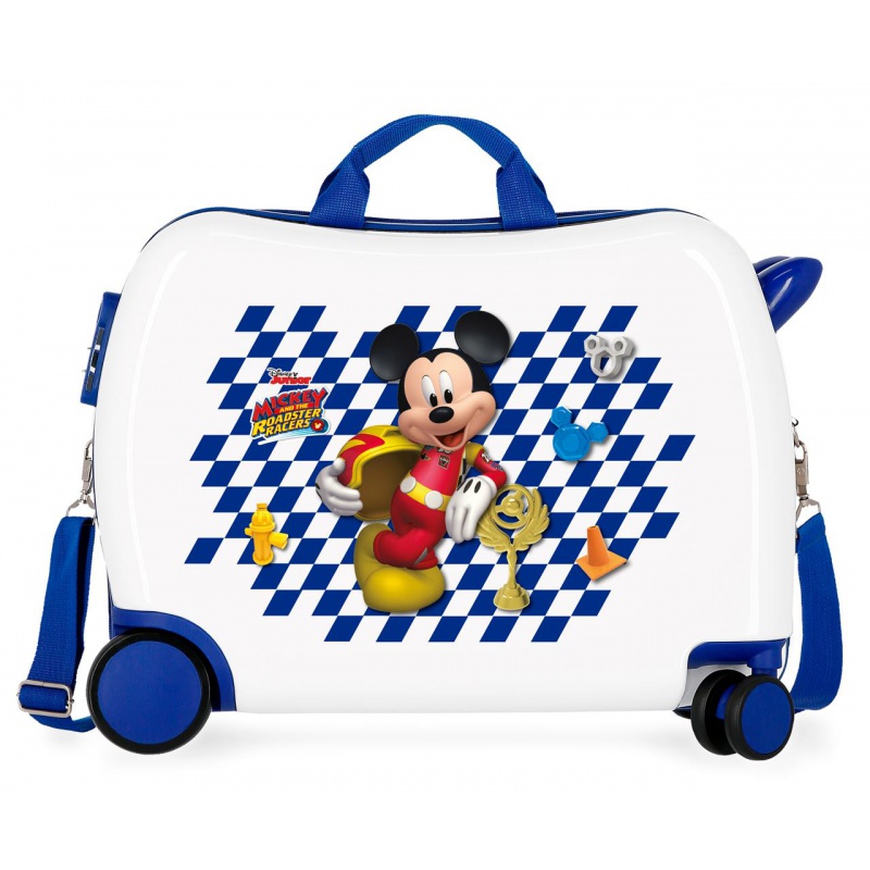 Detský cestovný kufor na kolieskach MICKEY MOUSE Good Mood, 34L – 2 v 1 odrážadlo a kufor Detský cestovný kufor na kolieskach MICKEY MOUSE Good Mood, 34L – 2 v 1 odrážadlo a kufor