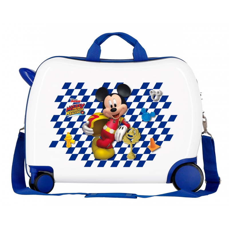 Detský cestovný kufor na kolieskach MICKEY MOUSE Good Mood, 34L – 2 v 1 odrážadlo a kufor Detský cestovný kufor na kolieskach MICKEY MOUSE Good Mood, 34L – 2 v 1 odrážadlo a kufor