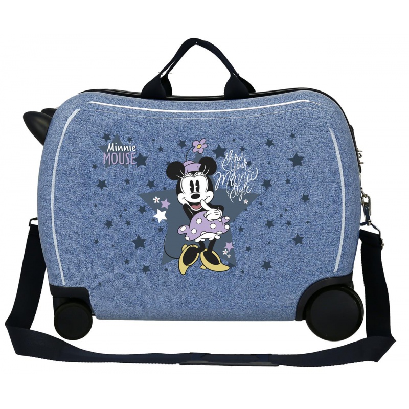 Dětský cestovní kufr MINNIE MOUSE Style, 34L – Kufr a odrážedlo v jednom Dětský cestovní kufr MINNIE MOUSE Style, 34L – Kufr a odrážedlo v jednom