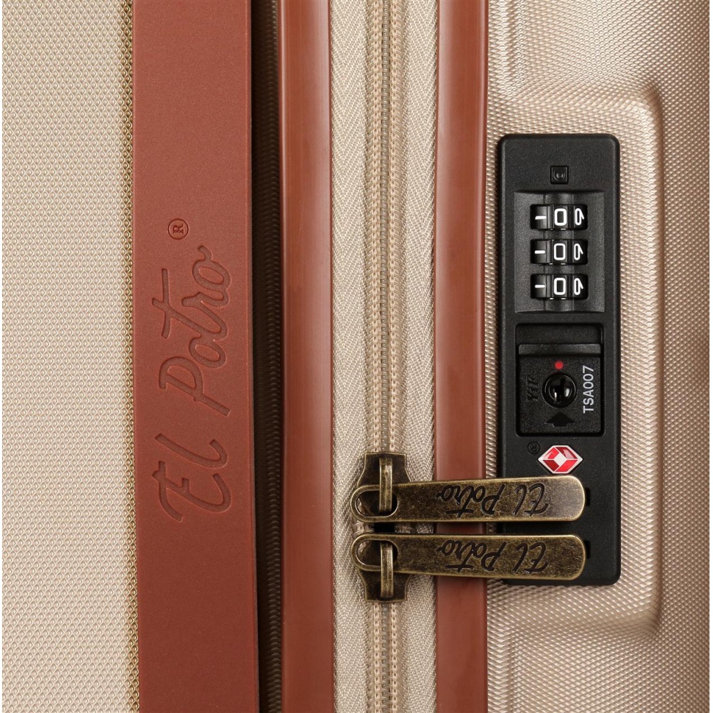 Pevné skořepinkové ABS cestovní kufry s nádherným designem EL POTRO pro všechny stylové cestovatele. ROZMĚRY: 55x40X20cm -